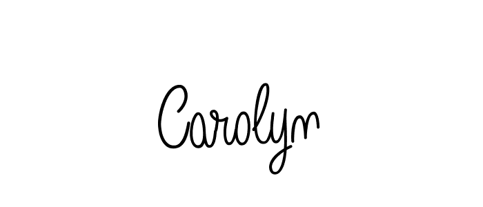 How to Draw Carolyn signature style? Angelique-Rose-font-FFP is a latest design signature styles for name Carolyn. Carolyn signature style 5 images and pictures png