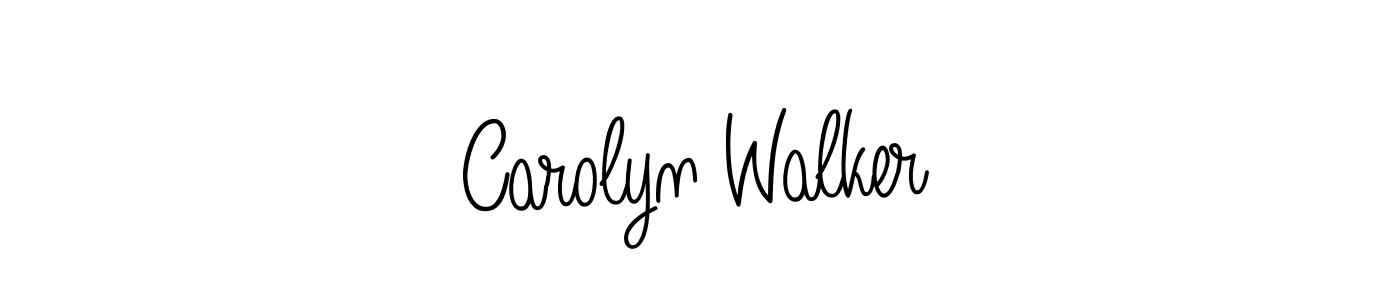 Design your own signature with our free online signature maker. With this signature software, you can create a handwritten (Angelique-Rose-font-FFP) signature for name Carolyn Walker. Carolyn Walker signature style 5 images and pictures png