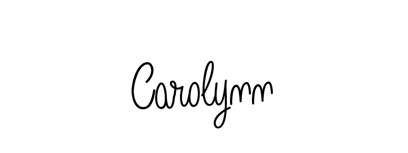 How to make Carolynn signature? Angelique-Rose-font-FFP is a professional autograph style. Create handwritten signature for Carolynn name. Carolynn signature style 5 images and pictures png