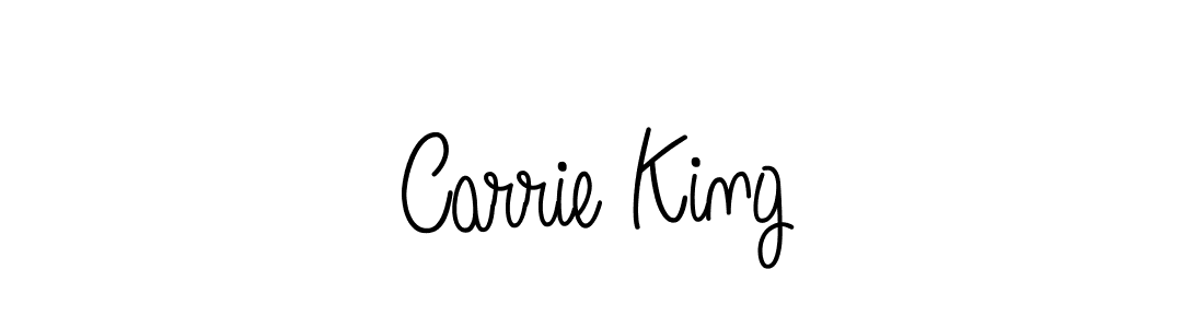 Make a beautiful signature design for name Carrie King. With this signature (Angelique-Rose-font-FFP) style, you can create a handwritten signature for free. Carrie King signature style 5 images and pictures png