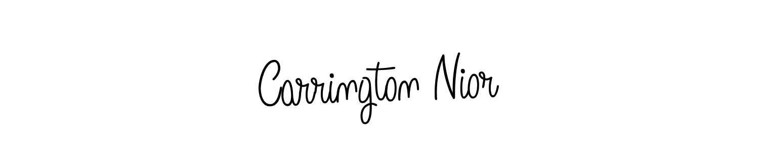 How to make Carrington Nior signature? Angelique-Rose-font-FFP is a professional autograph style. Create handwritten signature for Carrington Nior name. Carrington Nior signature style 5 images and pictures png