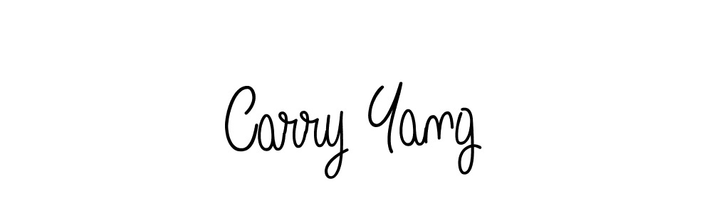 Use a signature maker to create a handwritten signature online. With this signature software, you can design (Angelique-Rose-font-FFP) your own signature for name Carry Yang. Carry Yang signature style 5 images and pictures png