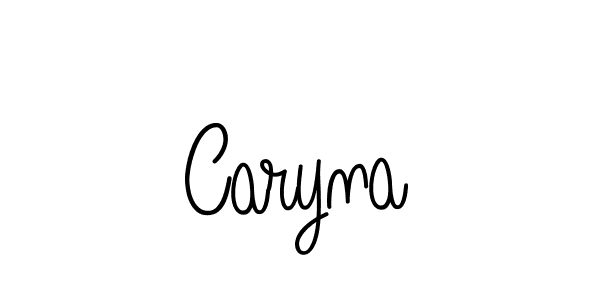 Use a signature maker to create a handwritten signature online. With this signature software, you can design (Angelique-Rose-font-FFP) your own signature for name Caryna. Caryna signature style 5 images and pictures png