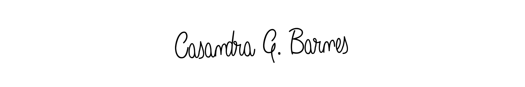 Use a signature maker to create a handwritten signature online. With this signature software, you can design (Angelique-Rose-font-FFP) your own signature for name Casandra G. Barnes. Casandra G. Barnes signature style 5 images and pictures png