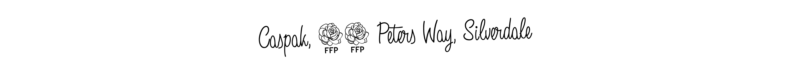 Also we have Caspak, 20 Peters Way, Silverdale name is the best signature style. Create professional handwritten signature collection using Angelique-Rose-font-FFP autograph style. Caspak, 20 Peters Way, Silverdale signature style 5 images and pictures png
