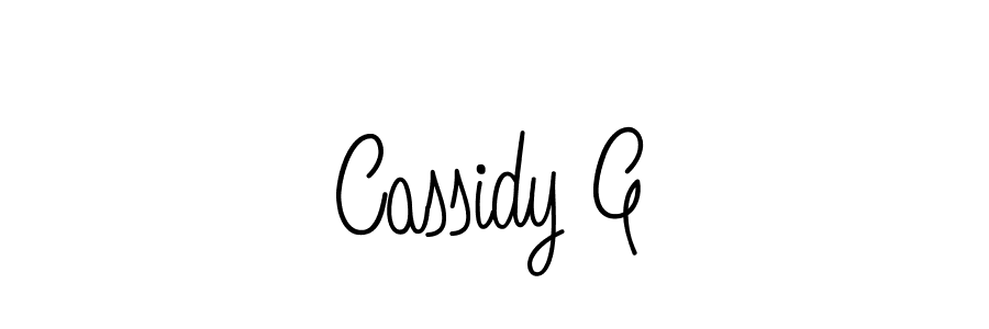 Make a beautiful signature design for name Cassidy G. With this signature (Angelique-Rose-font-FFP) style, you can create a handwritten signature for free. Cassidy G signature style 5 images and pictures png