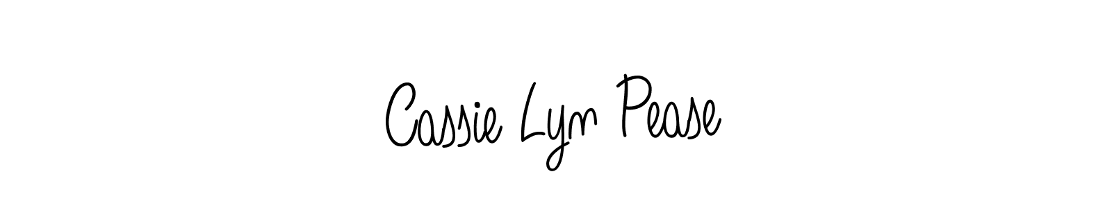 Also we have Cassie Lyn Pease name is the best signature style. Create professional handwritten signature collection using Angelique-Rose-font-FFP autograph style. Cassie Lyn Pease signature style 5 images and pictures png