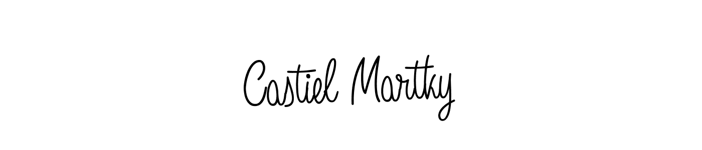 You should practise on your own different ways (Angelique-Rose-font-FFP) to write your name (Castiel Martky) in signature. don't let someone else do it for you. Castiel Martky signature style 5 images and pictures png