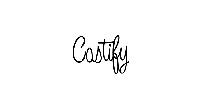 The best way (Angelique-Rose-font-FFP) to make a short signature is to pick only two or three words in your name. The name Castify include a total of six letters. For converting this name. Castify signature style 5 images and pictures png