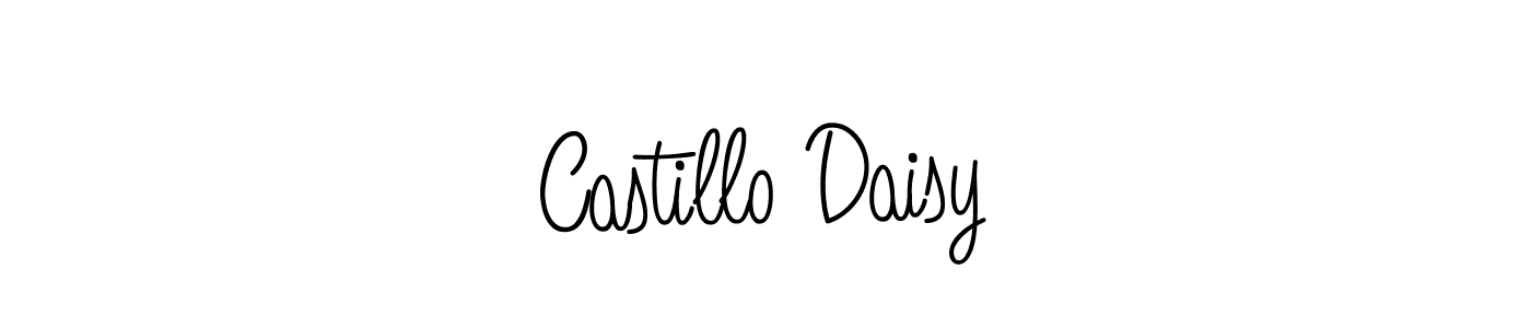 How to make Castillo Daisy name signature. Use Angelique-Rose-font-FFP style for creating short signs online. This is the latest handwritten sign. Castillo Daisy signature style 5 images and pictures png