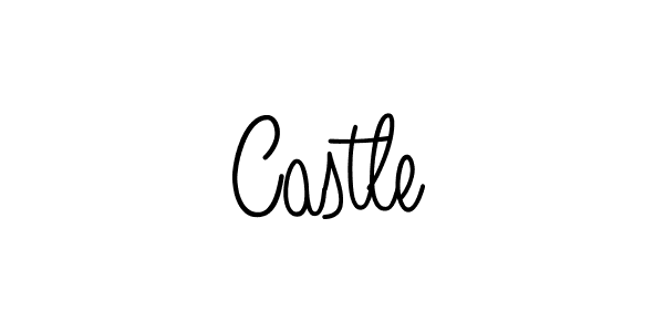 Castle stylish signature style. Best Handwritten Sign (Angelique-Rose-font-FFP) for my name. Handwritten Signature Collection Ideas for my name Castle. Castle signature style 5 images and pictures png