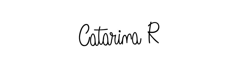 The best way (Angelique-Rose-font-FFP) to make a short signature is to pick only two or three words in your name. The name Catarina R include a total of six letters. For converting this name. Catarina R signature style 5 images and pictures png