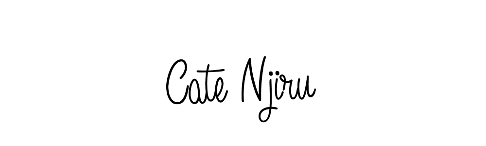 Design your own signature with our free online signature maker. With this signature software, you can create a handwritten (Angelique-Rose-font-FFP) signature for name Cate Njiru. Cate Njiru signature style 5 images and pictures png