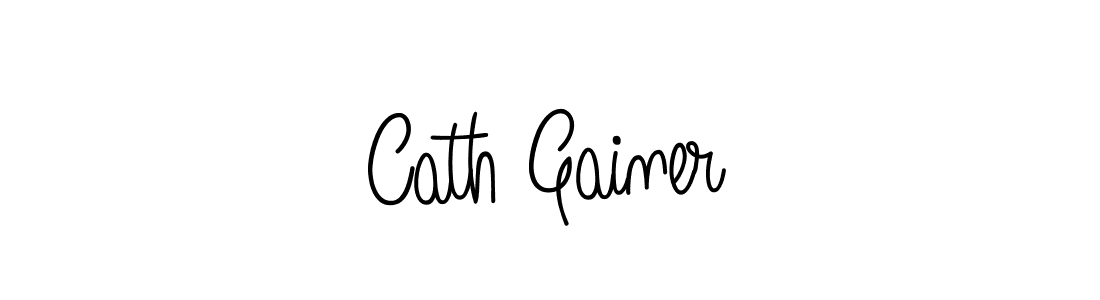 Use a signature maker to create a handwritten signature online. With this signature software, you can design (Angelique-Rose-font-FFP) your own signature for name Cath Gainer. Cath Gainer signature style 5 images and pictures png