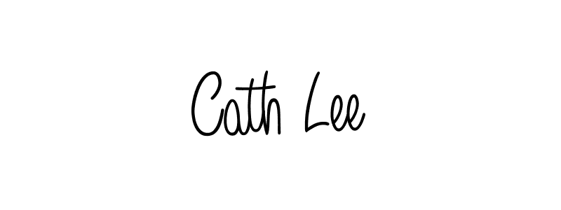You should practise on your own different ways (Angelique-Rose-font-FFP) to write your name (Cath Lee) in signature. don't let someone else do it for you. Cath Lee signature style 5 images and pictures png