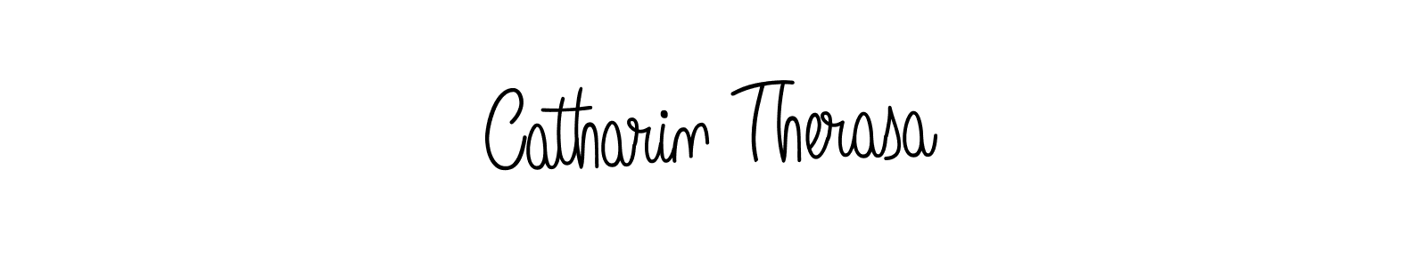 Use a signature maker to create a handwritten signature online. With this signature software, you can design (Angelique-Rose-font-FFP) your own signature for name Catharin Therasa. Catharin Therasa signature style 5 images and pictures png