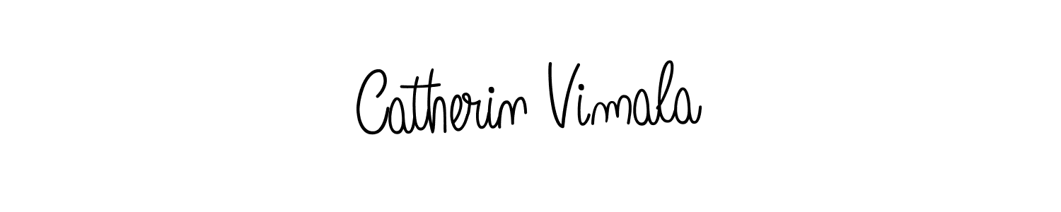 Use a signature maker to create a handwritten signature online. With this signature software, you can design (Angelique-Rose-font-FFP) your own signature for name Catherin Vimala. Catherin Vimala signature style 5 images and pictures png