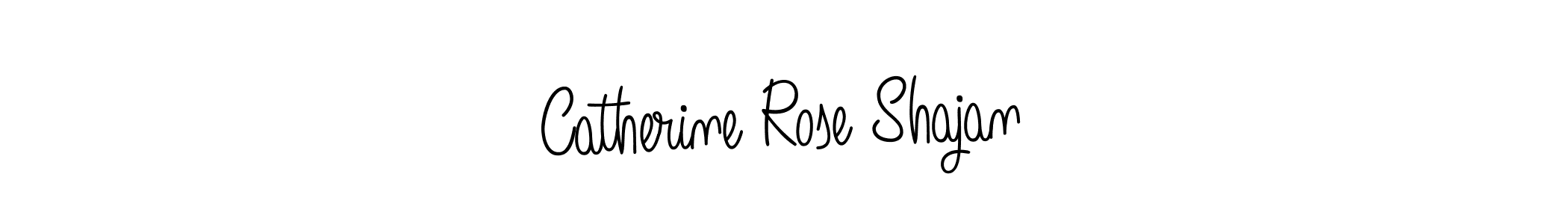 You should practise on your own different ways (Angelique-Rose-font-FFP) to write your name (Catherine Rose Shajan) in signature. don't let someone else do it for you. Catherine Rose Shajan signature style 5 images and pictures png