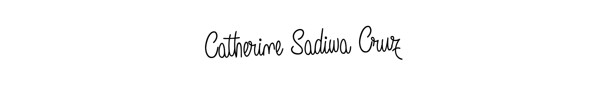 Use a signature maker to create a handwritten signature online. With this signature software, you can design (Angelique-Rose-font-FFP) your own signature for name Catherine Sadiwa Cruz. Catherine Sadiwa Cruz signature style 5 images and pictures png