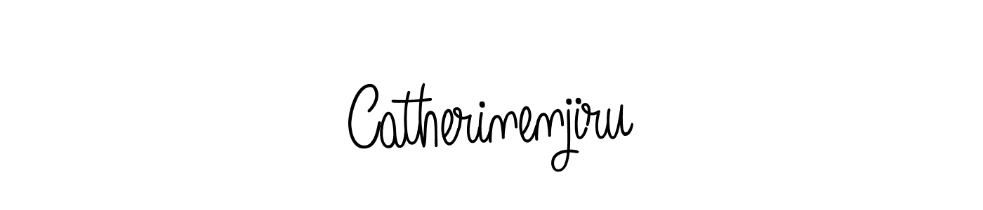 You should practise on your own different ways (Angelique-Rose-font-FFP) to write your name (Catherinenjiru) in signature. don't let someone else do it for you. Catherinenjiru signature style 5 images and pictures png