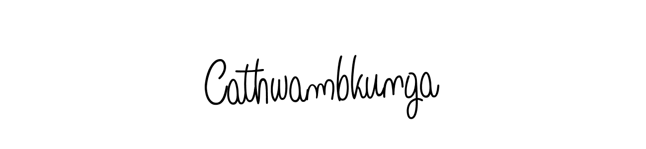 Cathwambkunga stylish signature style. Best Handwritten Sign (Angelique-Rose-font-FFP) for my name. Handwritten Signature Collection Ideas for my name Cathwambkunga. Cathwambkunga signature style 5 images and pictures png