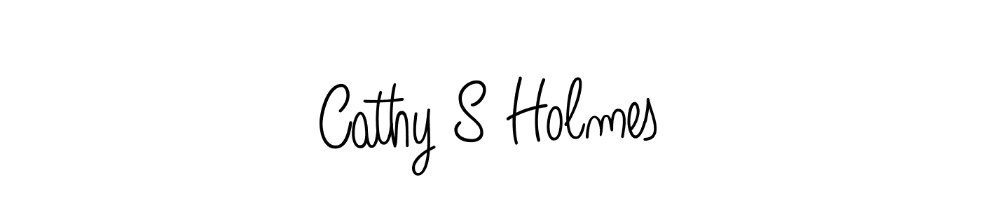 Cathy S Holmes stylish signature style. Best Handwritten Sign (Angelique-Rose-font-FFP) for my name. Handwritten Signature Collection Ideas for my name Cathy S Holmes. Cathy S Holmes signature style 5 images and pictures png