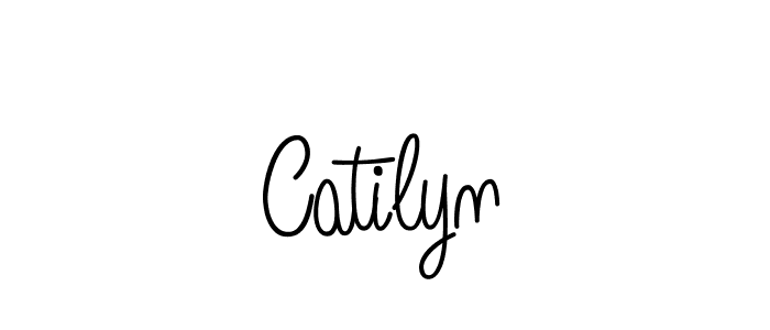 You should practise on your own different ways (Angelique-Rose-font-FFP) to write your name (Catilyn) in signature. don't let someone else do it for you. Catilyn signature style 5 images and pictures png