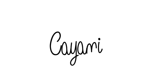 Create a beautiful signature design for name Cayani. With this signature (Angelique-Rose-font-FFP) fonts, you can make a handwritten signature for free. Cayani signature style 5 images and pictures png