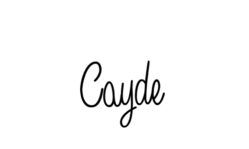 Also we have Cayde name is the best signature style. Create professional handwritten signature collection using Angelique-Rose-font-FFP autograph style. Cayde signature style 5 images and pictures png