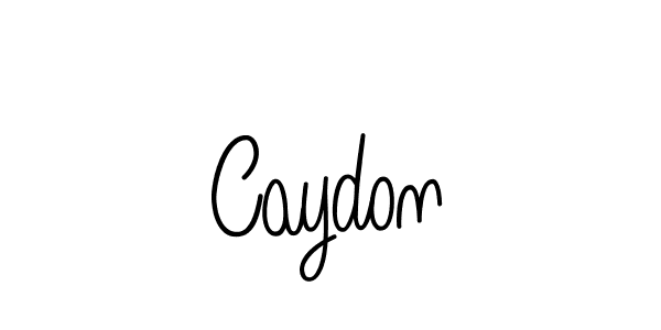 Caydon stylish signature style. Best Handwritten Sign (Angelique-Rose-font-FFP) for my name. Handwritten Signature Collection Ideas for my name Caydon. Caydon signature style 5 images and pictures png