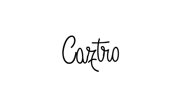 You should practise on your own different ways (Angelique-Rose-font-FFP) to write your name (Caztro) in signature. don't let someone else do it for you. Caztro signature style 5 images and pictures png