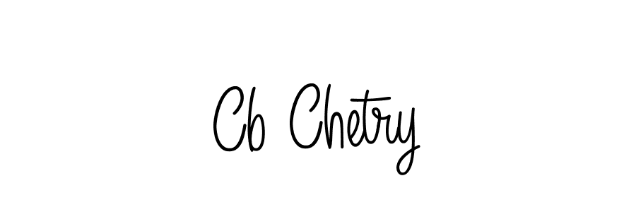 Cb Chetry stylish signature style. Best Handwritten Sign (Angelique-Rose-font-FFP) for my name. Handwritten Signature Collection Ideas for my name Cb Chetry. Cb Chetry signature style 5 images and pictures png