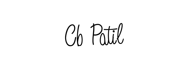 The best way (Angelique-Rose-font-FFP) to make a short signature is to pick only two or three words in your name. The name Cb Patil include a total of six letters. For converting this name. Cb Patil signature style 5 images and pictures png