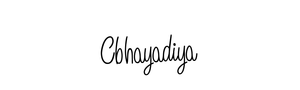 Also we have Cbhayadiya name is the best signature style. Create professional handwritten signature collection using Angelique-Rose-font-FFP autograph style. Cbhayadiya signature style 5 images and pictures png