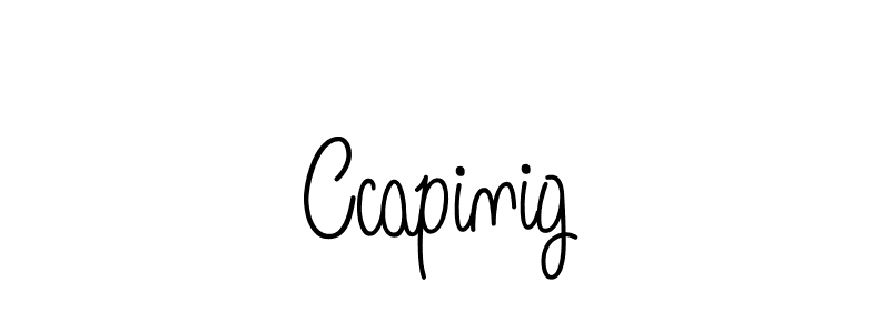 Make a beautiful signature design for name Ccapinig. With this signature (Angelique-Rose-font-FFP) style, you can create a handwritten signature for free. Ccapinig signature style 5 images and pictures png