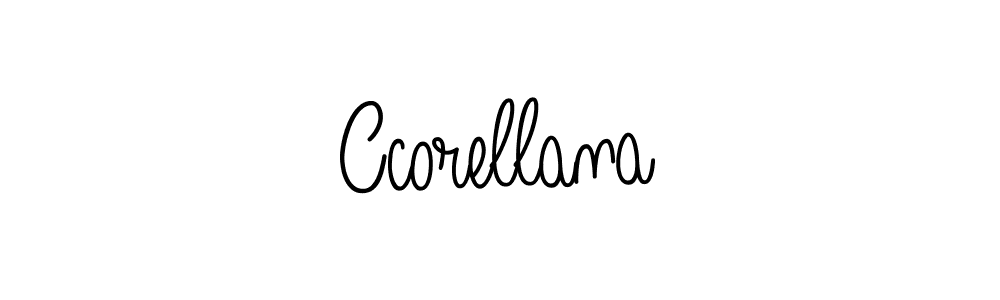 Design your own signature with our free online signature maker. With this signature software, you can create a handwritten (Angelique-Rose-font-FFP) signature for name Ccorellana. Ccorellana signature style 5 images and pictures png