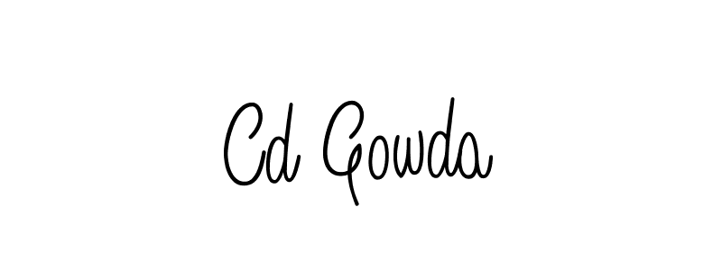 Make a short Cd Gowda signature style. Manage your documents anywhere anytime using Angelique-Rose-font-FFP. Create and add eSignatures, submit forms, share and send files easily. Cd Gowda signature style 5 images and pictures png