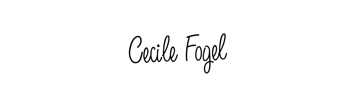 You should practise on your own different ways (Angelique-Rose-font-FFP) to write your name (Cecile Fogel) in signature. don't let someone else do it for you. Cecile Fogel signature style 5 images and pictures png