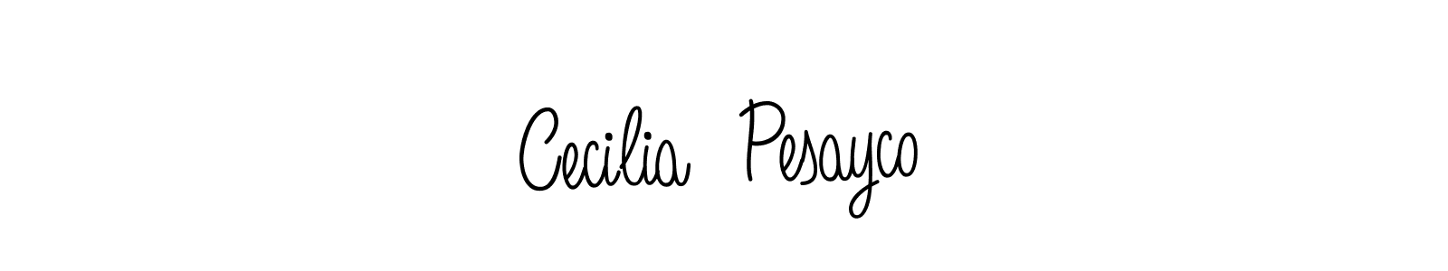 Design your own signature with our free online signature maker. With this signature software, you can create a handwritten (Angelique-Rose-font-FFP) signature for name Cecilia  Pesayco. Cecilia  Pesayco signature style 5 images and pictures png