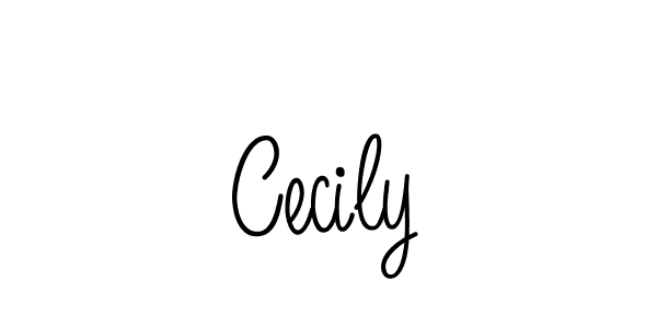 Design your own signature with our free online signature maker. With this signature software, you can create a handwritten (Angelique-Rose-font-FFP) signature for name Cecily. Cecily signature style 5 images and pictures png