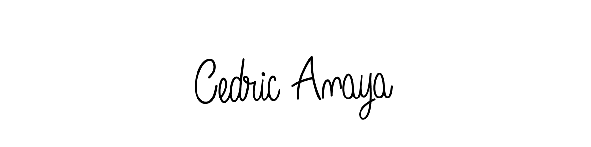 Design your own signature with our free online signature maker. With this signature software, you can create a handwritten (Angelique-Rose-font-FFP) signature for name Cedric Anaya. Cedric Anaya signature style 5 images and pictures png