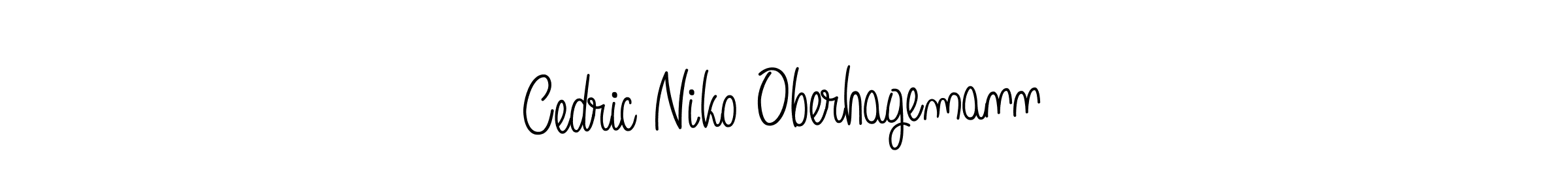 Design your own signature with our free online signature maker. With this signature software, you can create a handwritten (Angelique-Rose-font-FFP) signature for name Cedric Niko Oberhagemann. Cedric Niko Oberhagemann signature style 5 images and pictures png