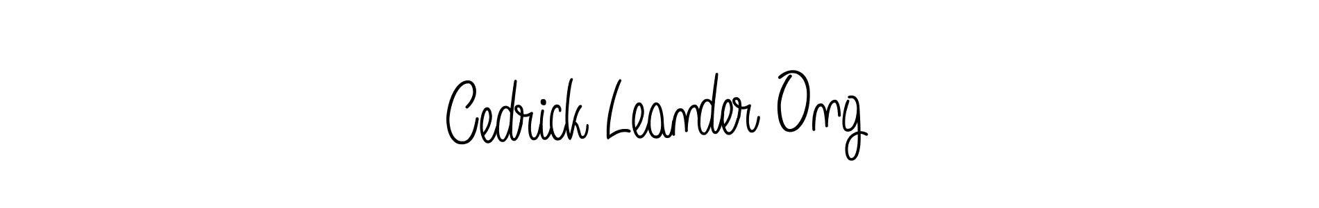 Make a beautiful signature design for name Cedrick Leander Ong. With this signature (Angelique-Rose-font-FFP) style, you can create a handwritten signature for free. Cedrick Leander Ong signature style 5 images and pictures png