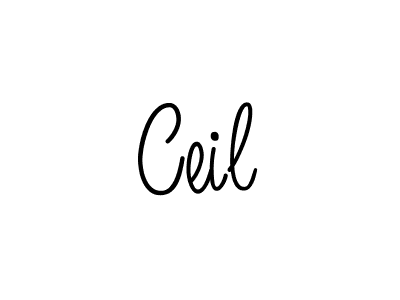 Make a beautiful signature design for name Ceil. With this signature (Angelique-Rose-font-FFP) style, you can create a handwritten signature for free. Ceil signature style 5 images and pictures png