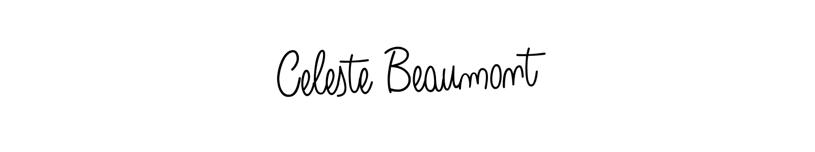 How to make Celeste Beaumont name signature. Use Angelique-Rose-font-FFP style for creating short signs online. This is the latest handwritten sign. Celeste Beaumont signature style 5 images and pictures png