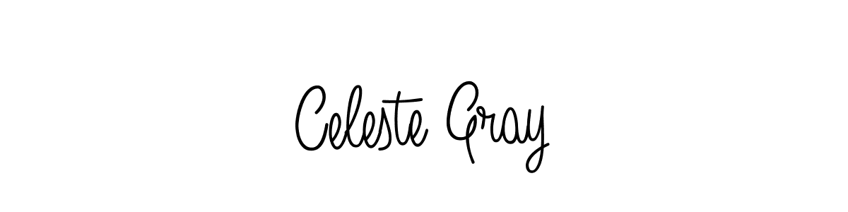 Make a beautiful signature design for name Celeste Gray. With this signature (Angelique-Rose-font-FFP) style, you can create a handwritten signature for free. Celeste Gray signature style 5 images and pictures png