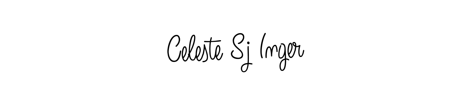 You should practise on your own different ways (Angelique-Rose-font-FFP) to write your name (Celeste Sj Inger) in signature. don't let someone else do it for you. Celeste Sj Inger signature style 5 images and pictures png