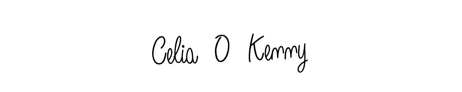 How to make Celia  O  Kenny name signature. Use Angelique-Rose-font-FFP style for creating short signs online. This is the latest handwritten sign. Celia  O  Kenny signature style 5 images and pictures png