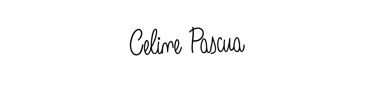 Make a beautiful signature design for name Celine Pascua. With this signature (Angelique-Rose-font-FFP) style, you can create a handwritten signature for free. Celine Pascua signature style 5 images and pictures png