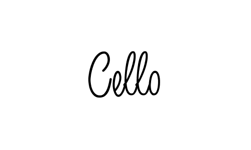 Design your own signature with our free online signature maker. With this signature software, you can create a handwritten (Angelique-Rose-font-FFP) signature for name Cello. Cello signature style 5 images and pictures png